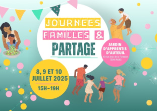 affiche informative sur les journées familles et partage