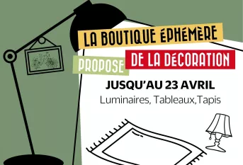 illustration annonçant la boutique éphémère