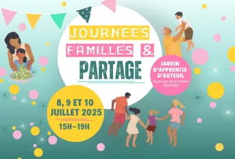 affiche informative sur les journées familles et partage