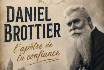 affiche d'une pièce de théâtre sur l'œuvre du père Brottier