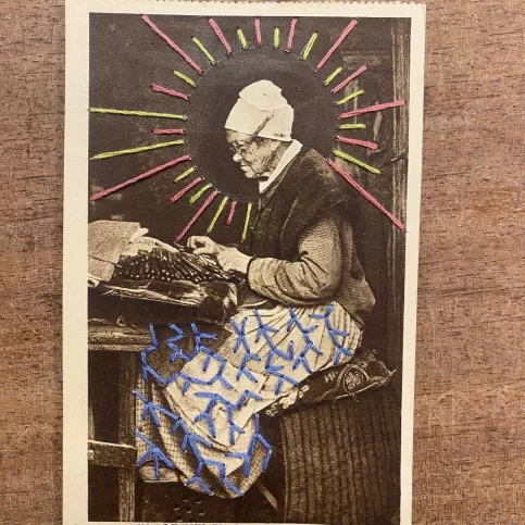 Atelier broderie sur carte