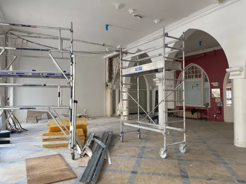 Boutique principale en travaux