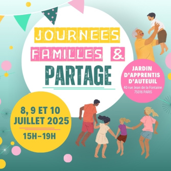 affiche informative sur les journées familles et partage