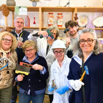 bénévoles dans la Ressourcerie