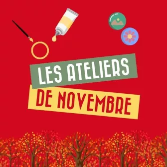 un bandeau annonçant les ateliers de novembre