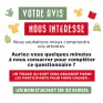 Affiche pour le questionnaire usagers 2025, bon d'achat de 30 euros