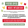 Affiche pour le questionnaire usagers 2025, bon d'achat de 30 euros
